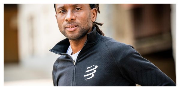 Compressport Seamless Zip Sweatshirt Hoodie Black