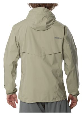 Chaqueta impermeable Mizuno Waterproof 20K Beige para hombre