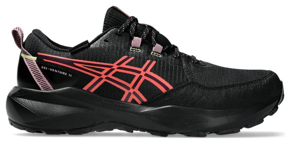 Asics Gel-Venture 11 Waterproof Trail Running Shoes for Women, Black/Pink