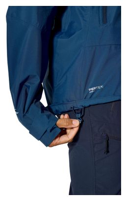 Giacca impermeabile Rab Downpour Mountain blu da donna