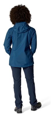 Giacca impermeabile Rab Downpour Mountain blu da donna