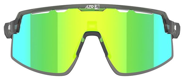AZR Speed RX Crystal army gelakte bril/Groene hydrofobe lens