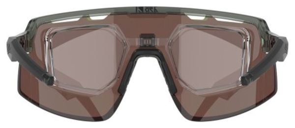 AZR Speed RX Crystal army gelakte bril/Groene hydrofobe lens