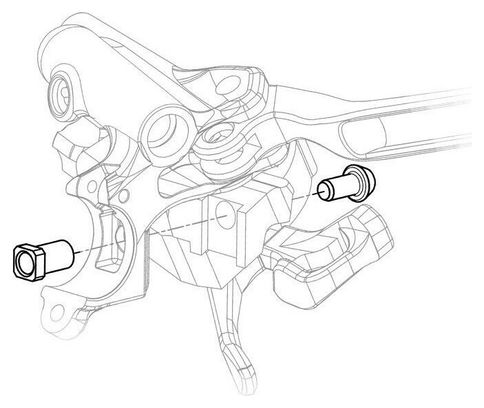 TRP shifter adapter voor I-Spec II Rechts