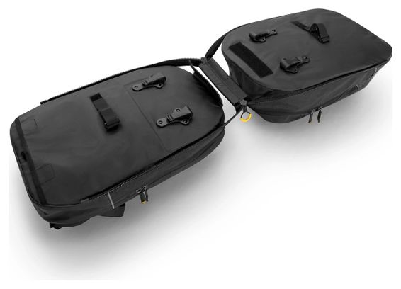 Sacoche de vélo Wozinsky double sac à dos 2en1 30L noir