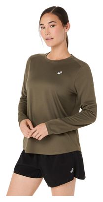 Maglia a maniche lunghe Asics Core Kaki da donna