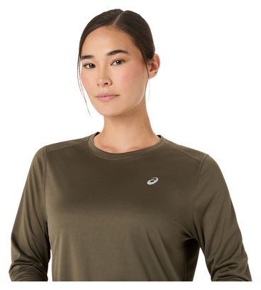 Maglia a maniche lunghe Asics Core Kaki da donna