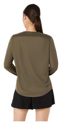 Maglia a maniche lunghe Asics Core Kaki da donna