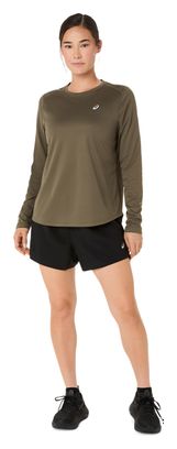 Maglia a maniche lunghe Asics Core Kaki da donna