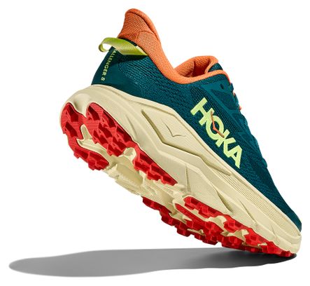 Chaussures Trail Hoka Challenger 8 Vert/Orange Femme