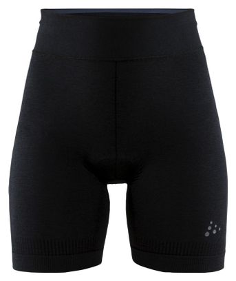Women&#39;s Boxer with Leather Craft Fuseknit Bike Black