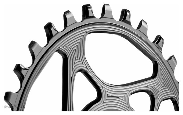 Plateau Narrow Wide AbsoluteBlack Direct Mount Cannondale Hollowgram 12 V Noir