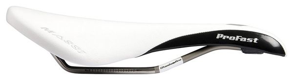 Selle Massi Profast Carbon Titane Blanc