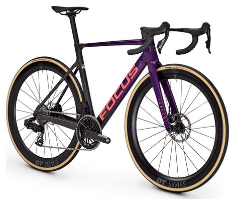 Focus Izalco Max 9.8 Road Bike with SRAM Force AXS 12-speed drivetrain, 700 mm, Purple/Black, 2026