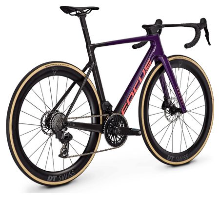 Focus Izalco Max 9.8 Road Bike with SRAM Force AXS 12-speed drivetrain, 700 mm, Purple/Black, 2026