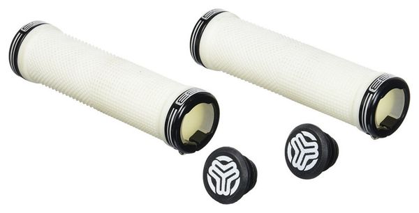 SB3 Pair of Black Grips KHEOPS White / Black