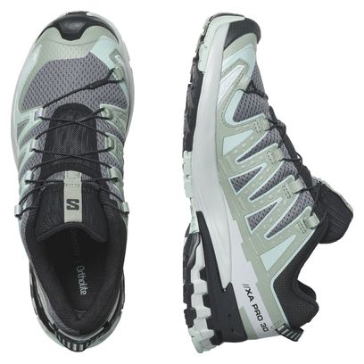 Chaussures de Trail Femme Salomon XA Pro 3D V9 Gris/Bleu