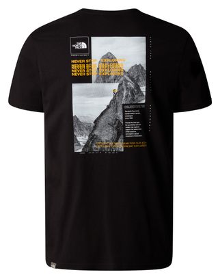 T-Shirt Manches Courtes The North Face Collage Noir