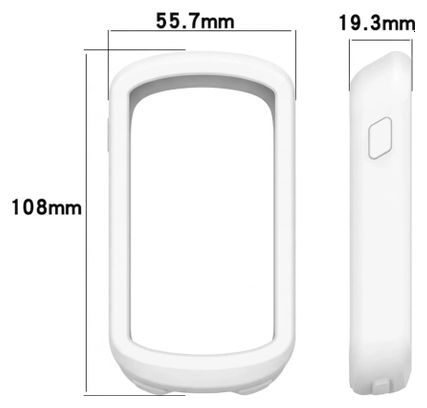 Housse de protection Velkyne silicone pour Garmin Edge Explore 2 Blanc