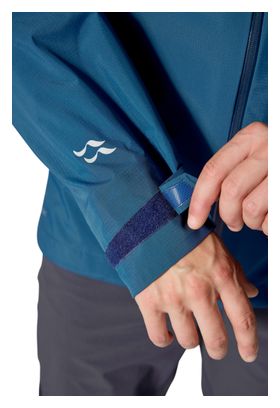Giacca impermeabile Rab Downpour Mountain blu da uomo