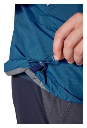 Giacca impermeabile Rab Downpour Mountain blu da uomo