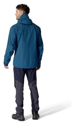 Giacca impermeabile Rab Downpour Mountain blu da uomo