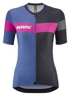 Kurzarm Trikot Women Mavic Ksyrium Pro Blau