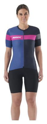 Kurzarm Trikot Women Mavic Ksyrium Pro Blau