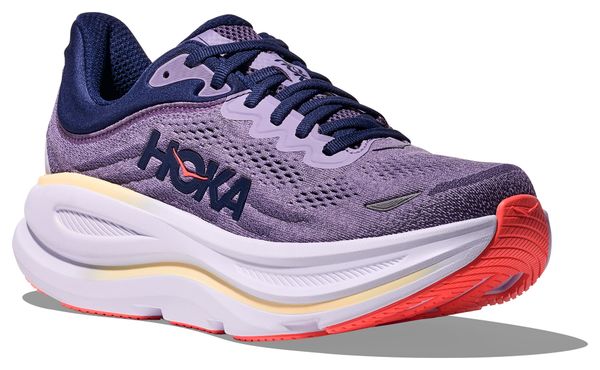 Zapatillas de running Hoka Bondi 9 moradas/azules para mujer