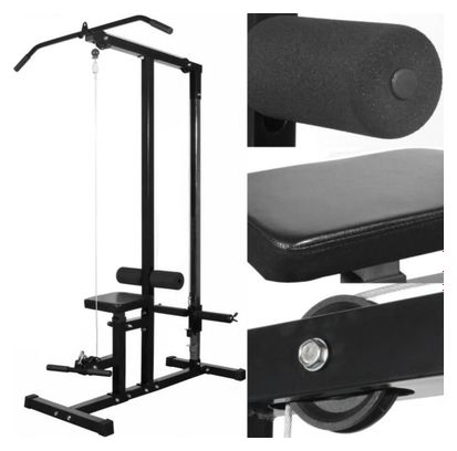 Appareil de musculation polyvalent exercices combinés sans poids noir 02_0000050