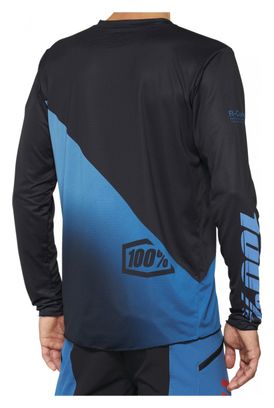 100% R-Core-X Long Sleeve Jersey Blauw / Zwart