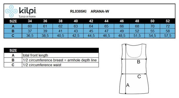 Débardeur running technique femme Kilpi ARIANA-W