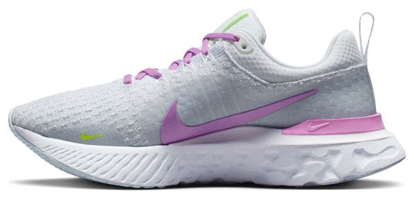 Nike React Infinity Run Flyknit 3 Women's Shoes Gray Purple