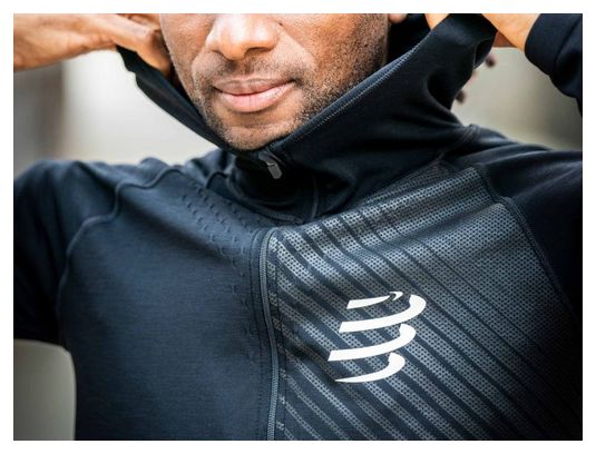 Compressport 3D Thermo Zip Hoodie Negro