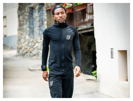 Compressport 3D Thermo Zip Hoodie Negro