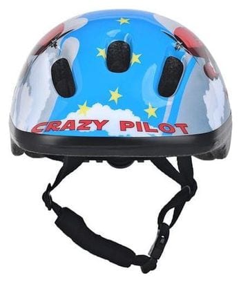 Casque vélo enfant - Casque sport enfant bleu blanc - XS 44/48cm