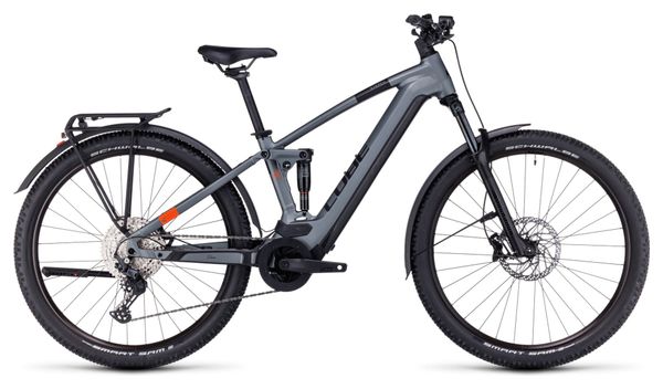 Cube Stereo Hybrid 120 Pro 750 Allroad Electric Full Suspension MTB Shimano Deore 12S 750 Wh 27.5'' Flash Grey 2023