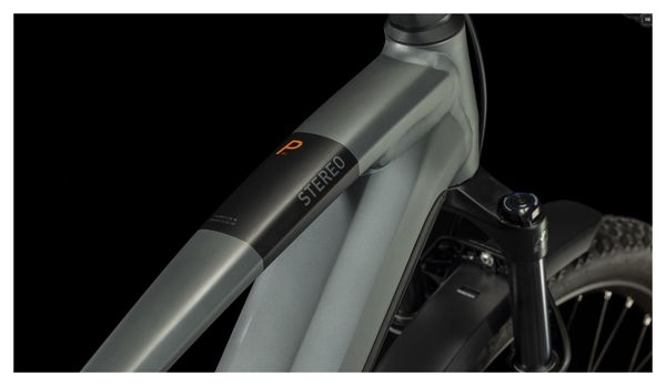 Cube Stereo Hybrid 120 Pro 750 Allroad Electric Full Suspension MTB Shimano Deore 12S 750 Wh 27.5'' Flash Grey