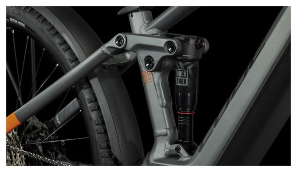 Cube Stereo Hybrid 120 Pro 750 Allroad Electric Full Suspension MTB Shimano Deore 12S 750 Wh 27.5'' Flash Grey