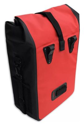 Panier simple pour vélo Valley 18L - Rouge