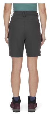 Pantaloncini da trekking Rab Incline Light Donna Grigio