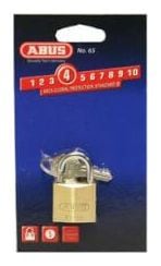 Abus Cadenas 65/30mm - Or - 4cm - Serrure Vélo