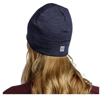 Buff Merino Lightweight Beanie Solid Blue