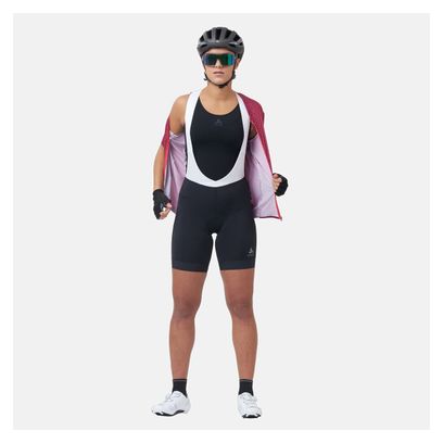 Cuissard court à bretelles Odlo Zeroweight Femme Noir/Blanc
