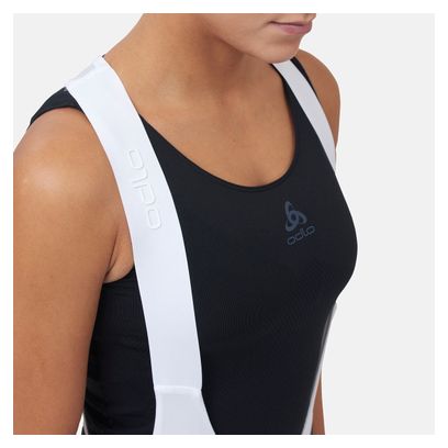 Cuissard court à bretelles Odlo Zeroweight Femme Noir/Blanc