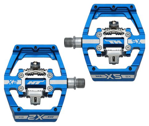 Pedali HT Clipless X2 SX Blu