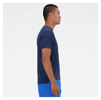 T-Shirt Running New Balance Athletics Bleu Homme
