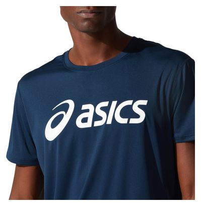 Asics Core Run Short Sleeve Jersey Blue White Men's