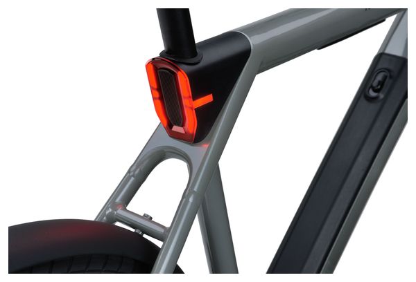 Bicicletta da città elettrica Raleigh ONE con trasmissione a cinghia, monomarcia, 27,5'' - Grigio