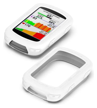 Velkyne Silikonschutzhülle für Garmin Edge 540 / 840 Weiß Stoßfest und kratzfest